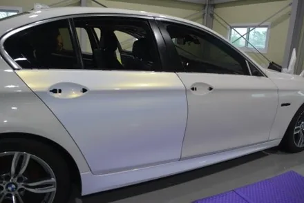 [나이퍼스] bmw 528i AX 필름 펄 화이트골드 전체랩핑 시공 / 시흥시 월곶동