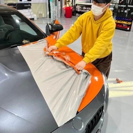 [나이퍼스] BMW M4 전체랩핑 (사틴레드크롬) 시공 시흥랩핑/인천랩핑/부천랩핑/광명랩핑 / 시흥시 월곶동