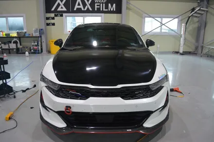 k5dl3 본넷데칼 고광도 피아노 블랙 pet ax 필름 시흥랩핑/안산랩핑/서울랩핑/인천랩핑/수원랩핑/화성랩핑 / 시흥시 월곶동