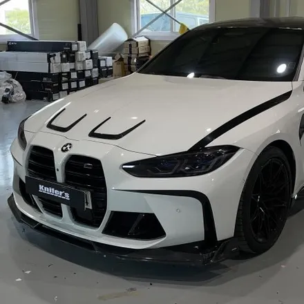 [나이퍼스] 시흥랩핑 BMW M4 데칼 시공 (AX PET Piano Black) / 시흥시 월곶동