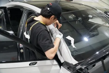 [나이퍼스] 시흥랩핑 아우디 S8 AX WRAP 서브 그레이 (PET) / 시흥시 월곶동