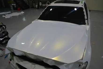 [나이퍼스] bmw 528i AX 필름 펄 화이트골드 전체랩핑 시공 / 시흥시 월곶동