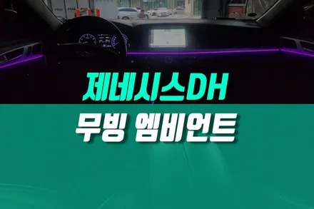 제네시스 DH 무빙 엠비언트 튜닝, 비노출 LED 라이트 무드등 / 현대 / 제네시스 DH / 용인,동탄,수원