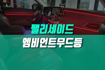 팰리세이드 튜닝 비노출 무빙엠비언트 자동차 실내 조명 드레스업 / 용인,동탄,수원,광교