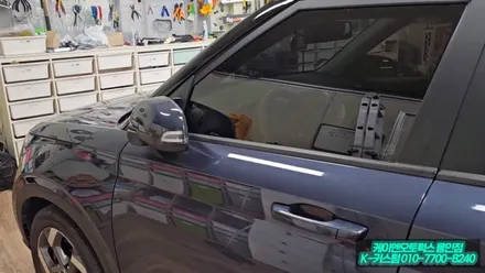SUV 베뉴 메이튼 HUD 허드 옵션 사이드미러 락폴딩 설치 작업 / 용인 농서동
