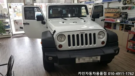 {존슨썬팅 강동점} 루비콘 전면썬팅,네비게이션