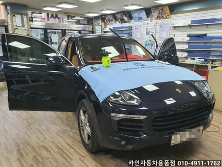 {존슨썬팅 강동구 성내동} 포르쉐 카이엔 전면썬팅 재시공
