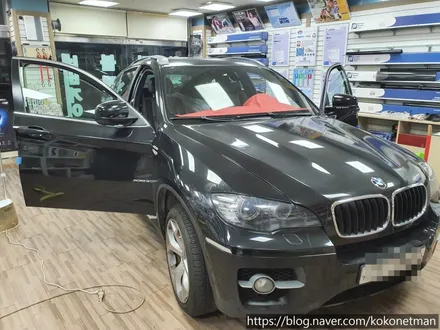 {존슨썬팅 강동구 성내점} BMW  X6 썬팅 재시공과 블랙박스 설치