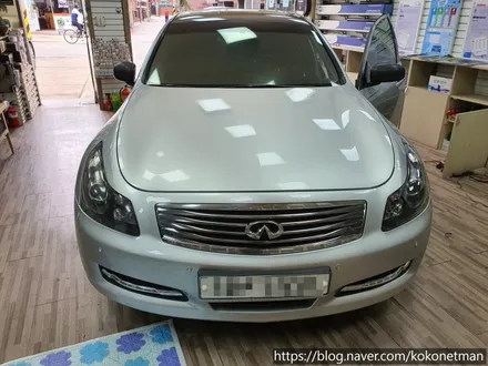 {존슨썬팅 강동구 성내점} 인피니티 G37S 블랙 베젤과 데루 코팅(테일램프 썬팅) 시공