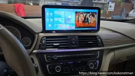 {존슨썬팅 강동구 성내점} BMW 3 시리즈 순전 모니터 고장으로  안드로이드 올인원 교체