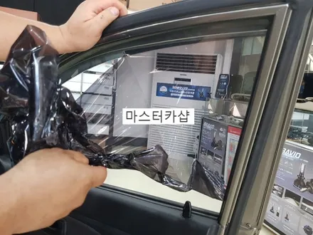 뉴 모닝 솔라가드 차콜 썬팅 부분 재시공 - 솔라가드 베스트셀링 필름 / 대전썬팅전문점 대전마스터카샵