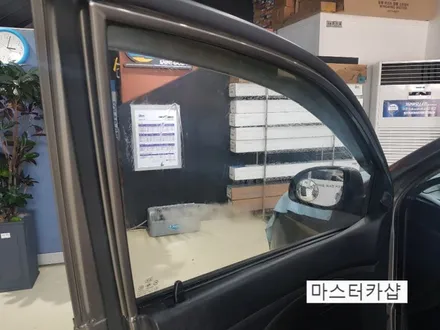 뉴 모닝 솔라가드 차콜 썬팅 부분 재시공 - 솔라가드 베스트셀링 필름 / 대전썬팅전문점 대전마스터카샵