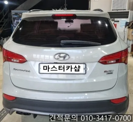 싼타페 DM 착한 가격 뛰어난 열 차단 성능 아쿠아 썬 케어 반반사 썬팅 필름 시공