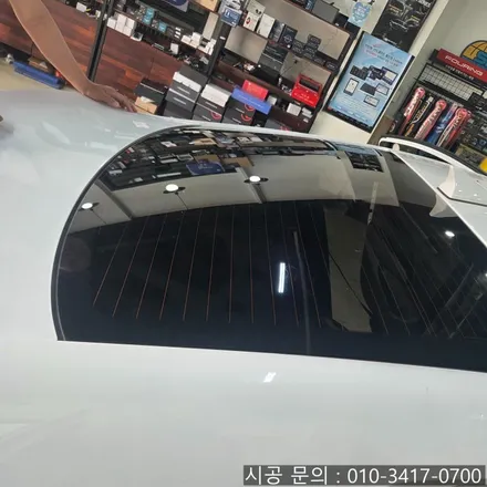 대전 아반떼 AD 썬팅 기포 해결, 솔라가드 15% 시공 완료