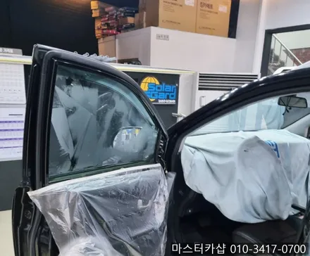 [대전썬팅] 코란도 C -  솔라가드 HP 스모크 썬팅 재시공_대전 마스터카샵