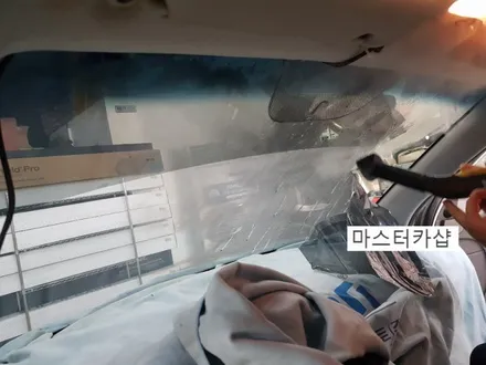 뉴 모닝 솔라가드 차콜 썬팅 부분 재시공 - 솔라가드 베스트셀링 필름 / 대전썬팅전문점 대전마스터카샵