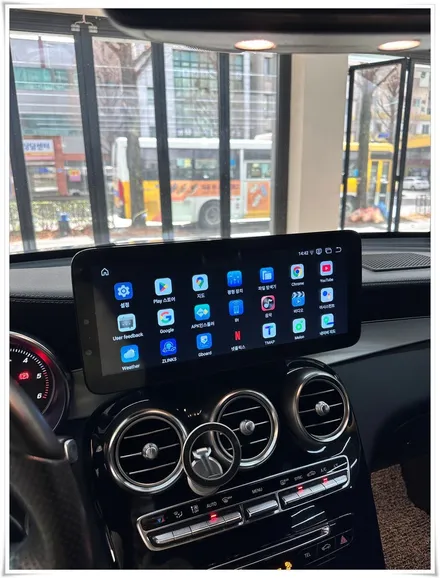 2018 벤츠 GLC 220d 쿠페 안드로이드 올인원 12.3인치