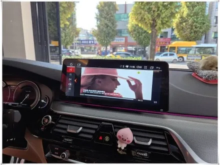 G30 BMW 5시리즈 - 12.3인치 안드로이드 모니터 설치