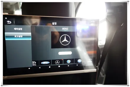 벤츠 GLE 350d - 안드로이드 방식 리어 모니터 설치, 광각 미러