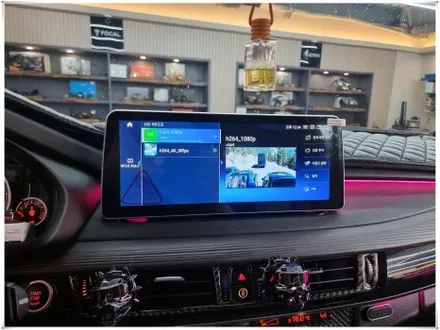 2016 BMW X5 안드로이드 모니터 12.3인치 설치