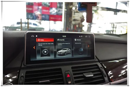 E71 BMW X6 안드로이드 10.25 모니터 교체 장착