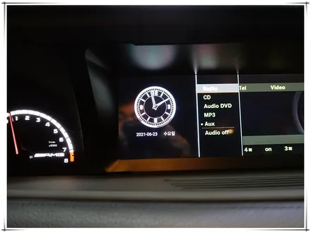 벤츠 CL63AMG 안드로이드 10.25 모니터 시공
