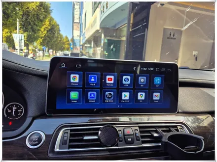 F01 BMW 7시리즈 12.3인치 안드로이드 모니터 설치