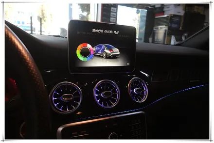 벤츠 CLA45 AMG 송풍구 & 실내 앰비언트 라이트 설치