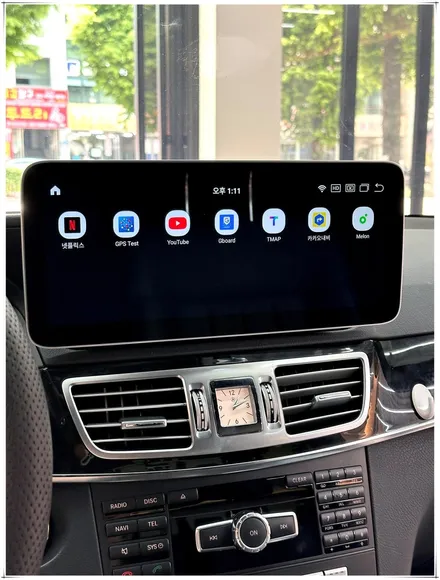 W212 벤츠 E 클래스 12.3 인치 안드로이드 모니터 설치
