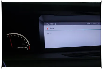 벤츠 CL63AMG - 10.25인치 와이드 안드로이드 모니터 설치