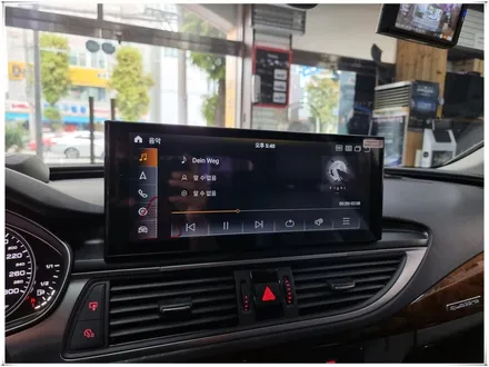 아우디 A7 12.3인치 안드로이드 모니터 설치