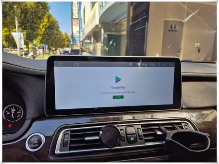 F01 BMW 7시리즈 12.3인치 안드로이드 모니터 설치