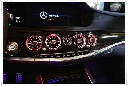 W222 벤츠 S 클래스 - 앰비언트 송풍구, 3D부메스터전동스피커장착