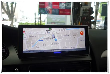 아우디 A4 안드로이드 10.25 모니터 교체 장착