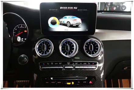 벤츠 GLC 43AMG 쿠페 - 앰비언트 송풍구와 3D부메스터 전동 트위터