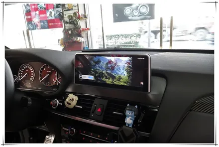 BMW X3 안드로이드 10.25 모니터 장착기