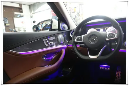 W213 벤츠 E 클래스 앰비언트 송풍구와 3D부메스터 전동 스피커