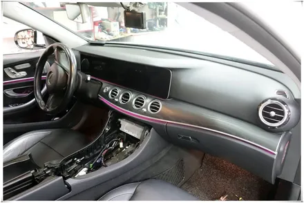 W213 벤츠 E 클래스 앰비언트 송풍구 설치