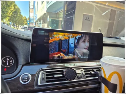 F01 BMW 7시리즈 12.3인치 안드로이드 모니터 설치