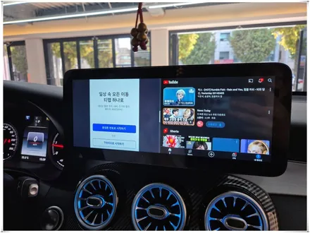 2018 벤츠 GLC 220d - 12.3인치 안드로이드 모니터와 앰비언트 송풍구