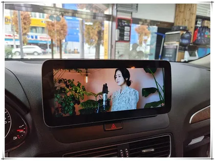아우디 Q5 안드로이드 모니터로 설치로 T맵과 유튜브 활용