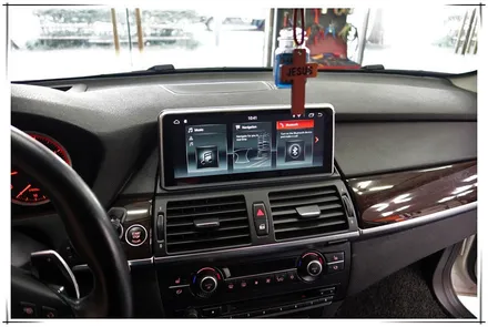 E71 BMW X6 안드로이드 10.25 모니터 교체 장착