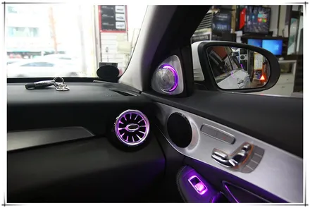 벤츠 W205 C 클래스 - 64색 앰비언트, 송풍구, 부메스터, 카플레이등