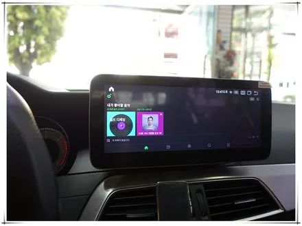 W204 벤츠 C 클래스 안드로이드 10.25 모니터 시공