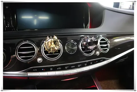 벤츠 S350 실내 인테리어 튜닝 - 앰비언트 송풍구와 3D부메스터