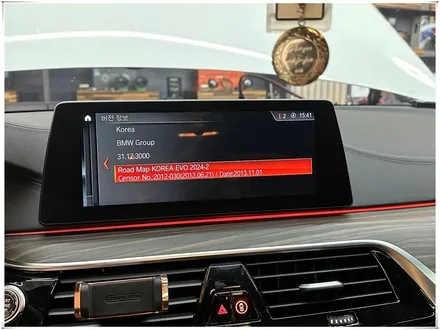 bmw 530d 애플 카플레이 전체화면 코딩과 순정 내비 업데이트