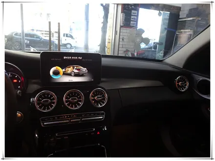 W205 벤츠 C 클래스 앰비언트 송풍구 전면과 후면