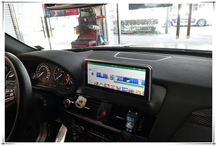 BMW X3 안드로이드 10.25 모니터 장착기