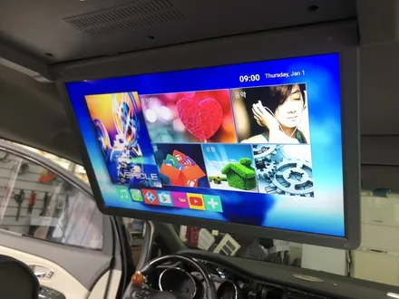 올뉴 더뉴 카니발 천정모니터 차량용노래방 주행중 DMB 락해제 락풀이