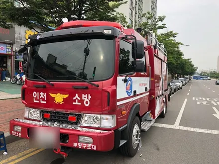 인천 화물차 썬팅 소방차도 작업하죠^^